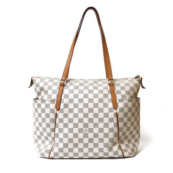 Louis Vuitton Totally GM Damier Azur Shoulder Bag White - Picture 1 of 8